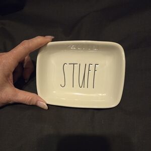 Rae Dunn "Stuff" Trinket Dish